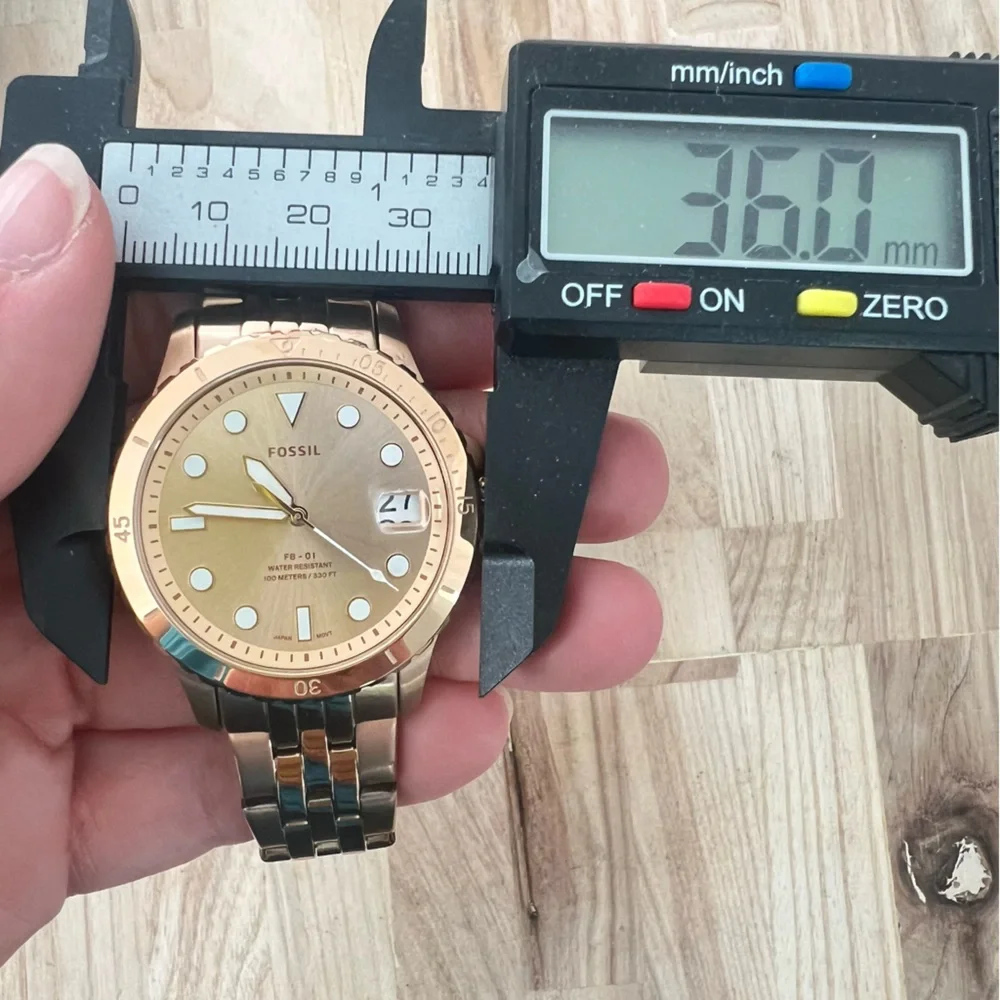 Fossil ladies rose gold tone sporty fashion watch NEW BATTERY